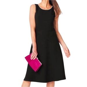NWT Talbots RSVP Collection Timeless Black Fit n Flare Sleeveless Dress